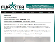 Tablet Screenshot of flipstargymnastics.com